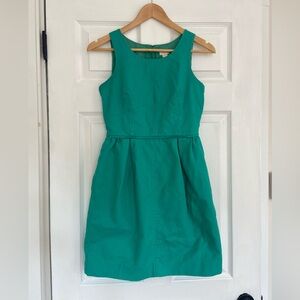 Jcrew vibrant green dress size 0.